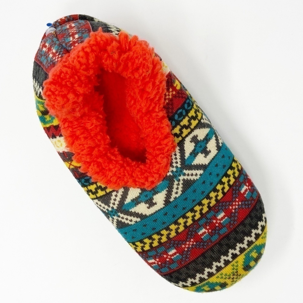 SNOOZIES | Hot Mocs in Nordic Knit Fleece Slippers